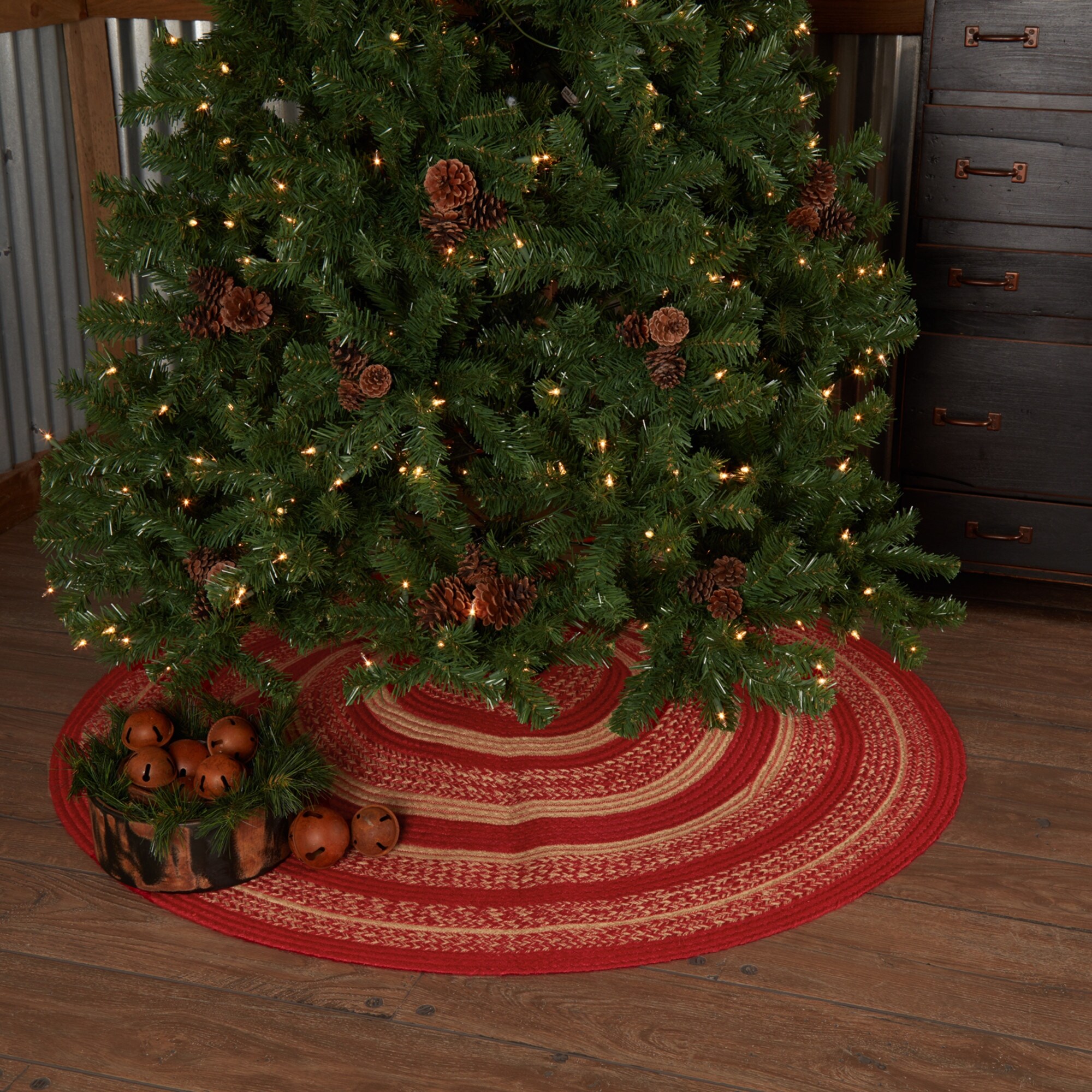 Shop Cunningham Jute Tree Skirt 50 Tree Skirt 50 On Sale Overstock 31516609