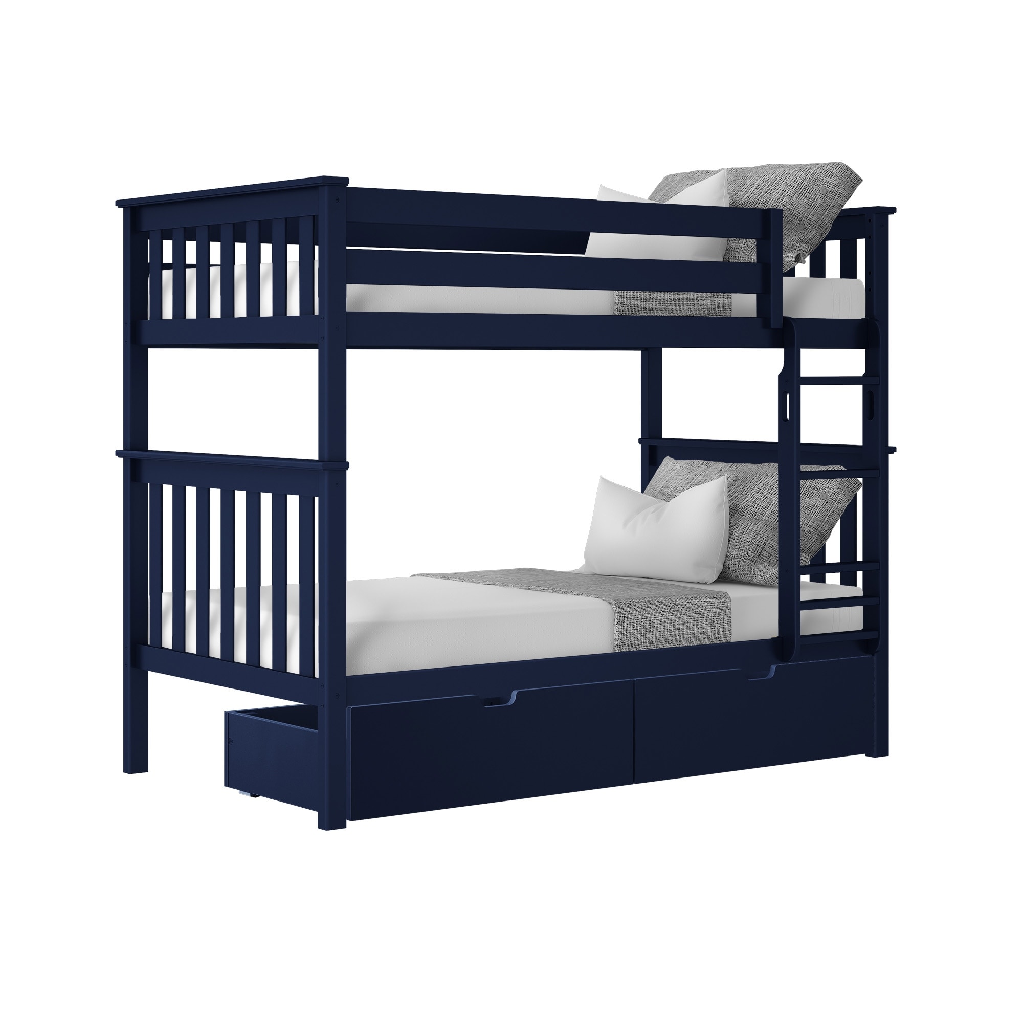 Twin Over Twin Low Bunk Bed