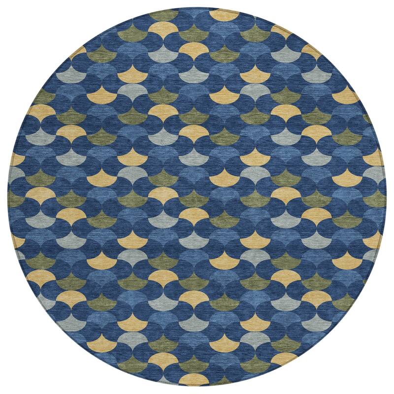 Machine Washable Indoor/ Outdoor Modern Osage Chantille Rug