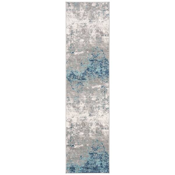 Shop Safavieh Brentwood Vintage Abstract Light Grey Blue Rug On Sale Overstock 27982870