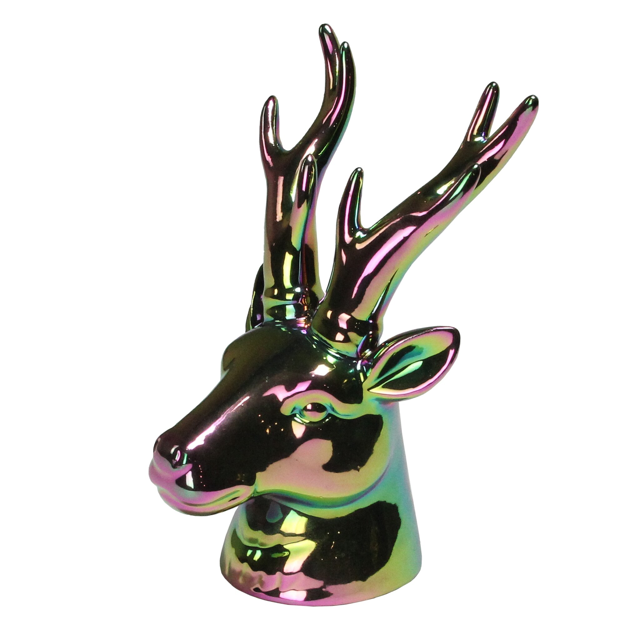 Shop 7 5 Rainbow Electroplated Deer Head Christmas Decoration