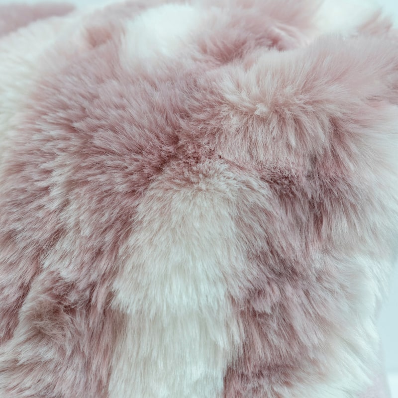 Jacquard FauxFur BedRest, 20" x 18" x 17"