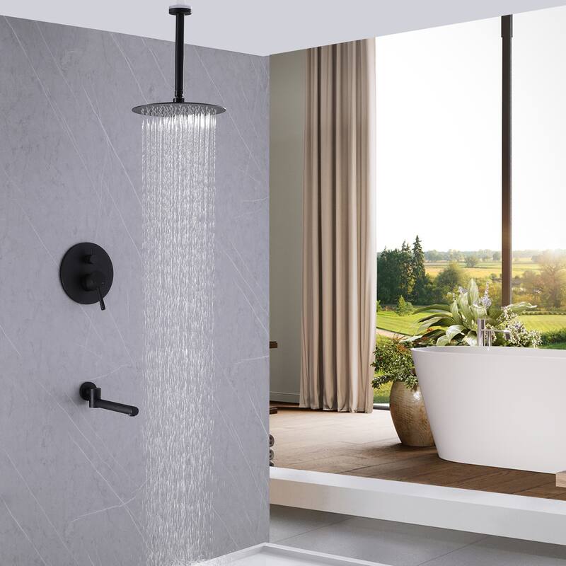 Tub and Shower Faucet with 10 in. Rain Shower Head