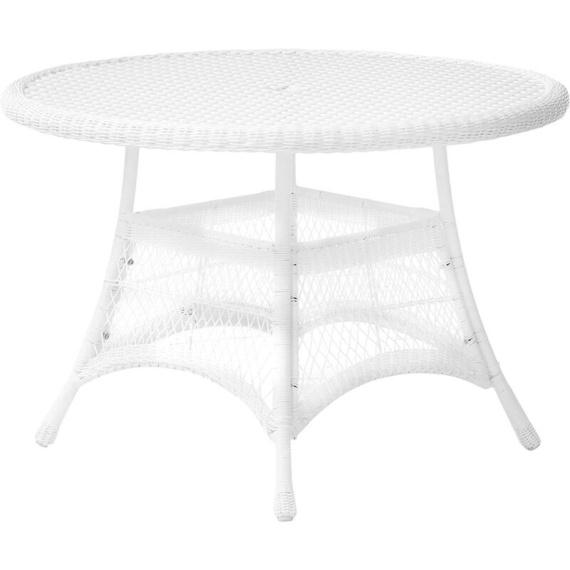 Classic White Dining Set with Cushions - Comfort Chairs & Table for Kitchen or Patio