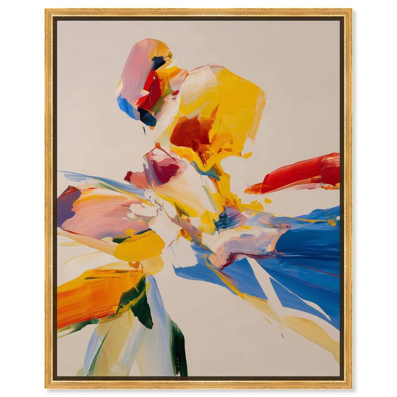 Flippant Bloom I Canvas by Art Remedy - 16" x 20" - Gold