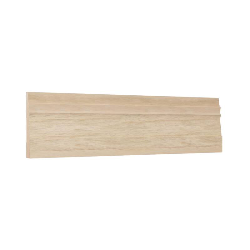 WM631 9/16-in D x 3-1/4-in W x 96-in L Americraft Solid Hardwood Stain Grade Colonial Base Moulding