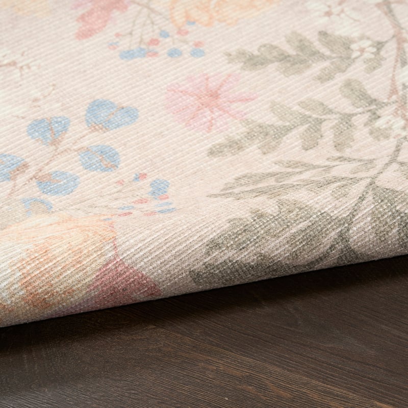 Nourison Botanical Washables Indoor only Floral Patterned Area Rug