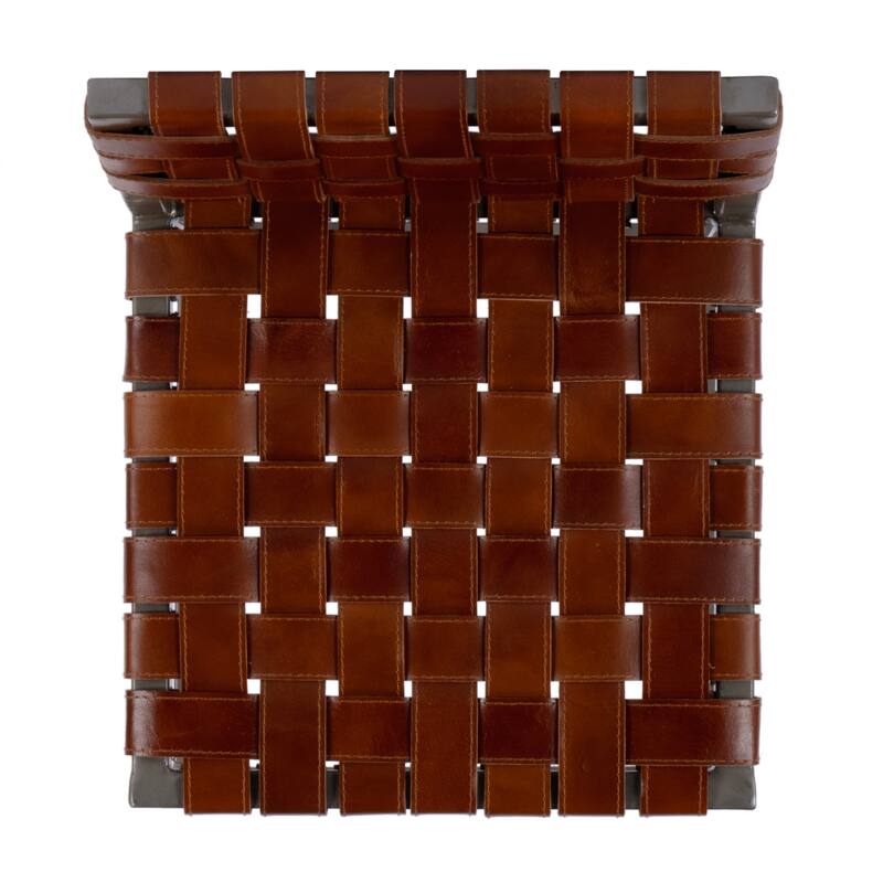 Bromley Iron and Leather 24.5" Counter Stool