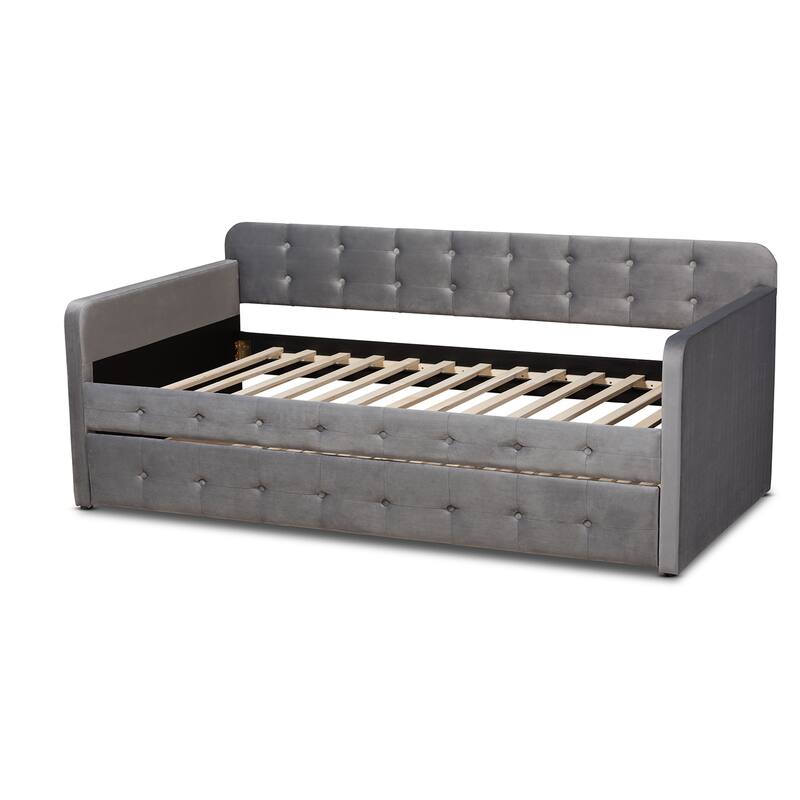 Jona Modern and Contemporary Transitional Daybed with Trundle