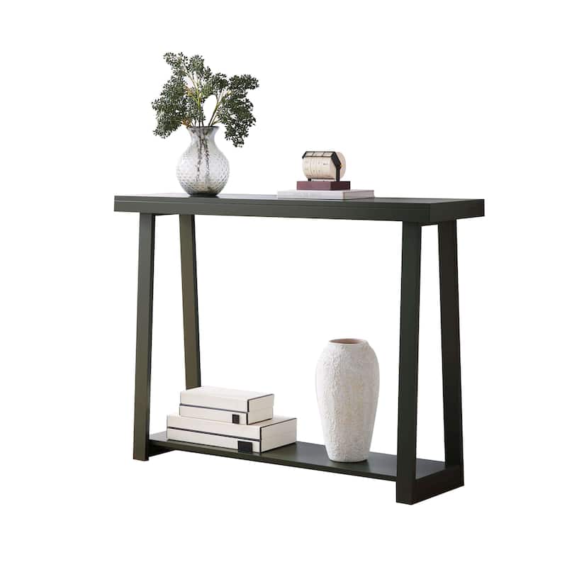 Emma Collection Wood 44" Modern Console Table with Shelf
