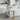 Swivel Barstool White Gold Set of 2 C-Shape Soft Counter Ins Kitchen