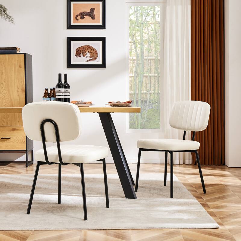 Upholstered Dining Room Chairs with Cushion Seat Set of 6