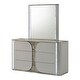 preview thumbnail 12 of 32, Furniture of America Sherri Modern 6-Piece Light Grey Solid Wood Kids Platform Bedroom Set with LED