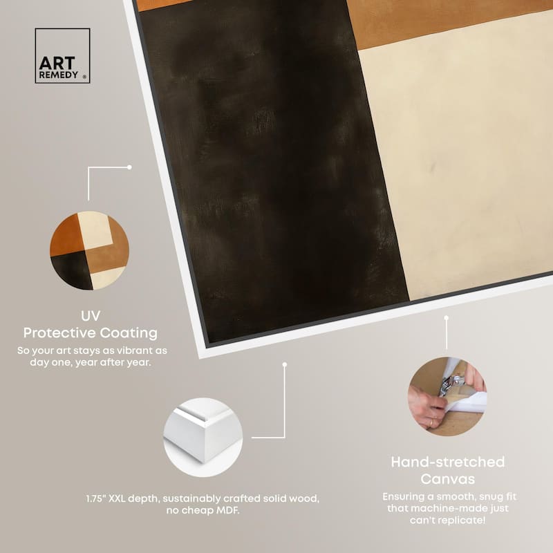Tonal Grid II Canvas by Art Remedy