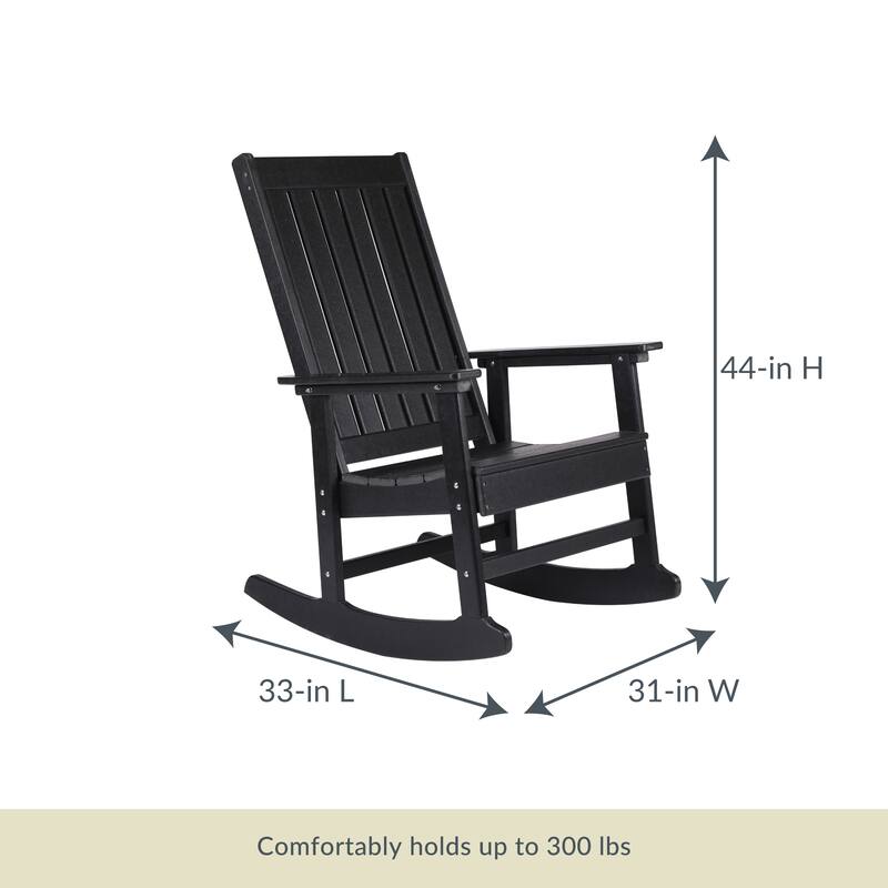 Island Retreat Ez-Care Tek-Wood Adirondack Rocker Chair