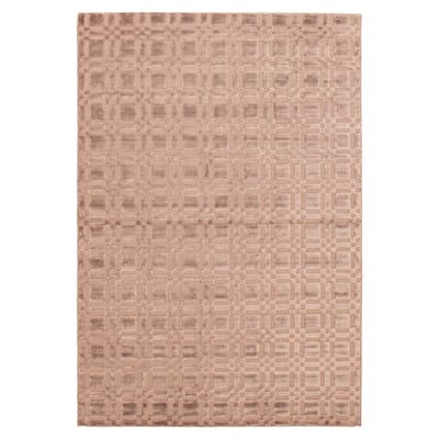 ECARPETGALLERY Hand Loomed Kashkuli Gabbeh Tan Viscose Rug - 5'2 x 7'4