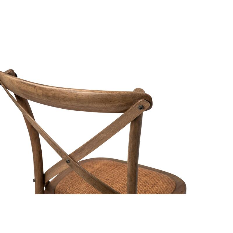 Grove Oak Wood Upholstered Dining Chair, Natural
