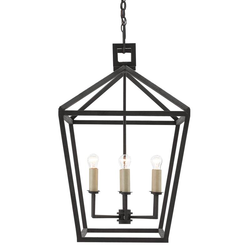 Currey & Company Denison Rectangular Lantern - 34.75"h x 40"w x 20"d