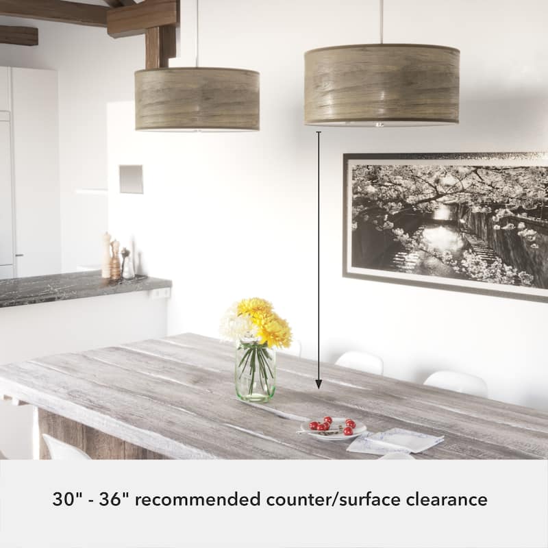 Hunter Solhaven Drum Pendant Light