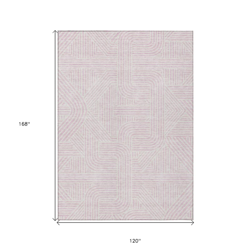 HomeRoots Abstract Transitional Rectangle Outdoor Rug