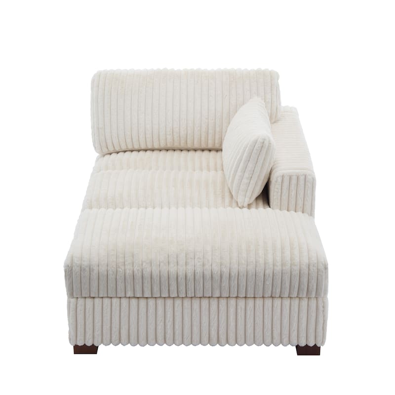 Oversized L-Shape Upholstered Chaise Lounge Sofa Couch