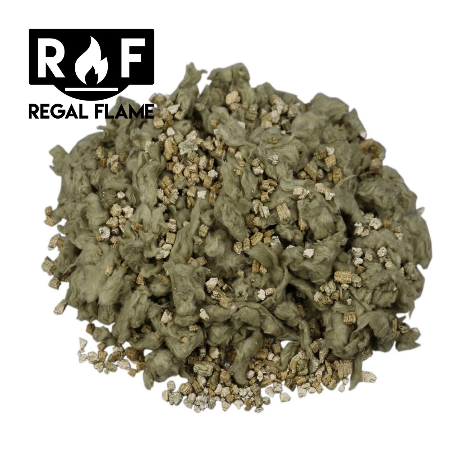 Shop Regal Flame Platinum 7 Oz Bright Rock Wool Gas Fireplace Glowing Embers For Gas Logs With Vermiculite Granules Overstock 30441547