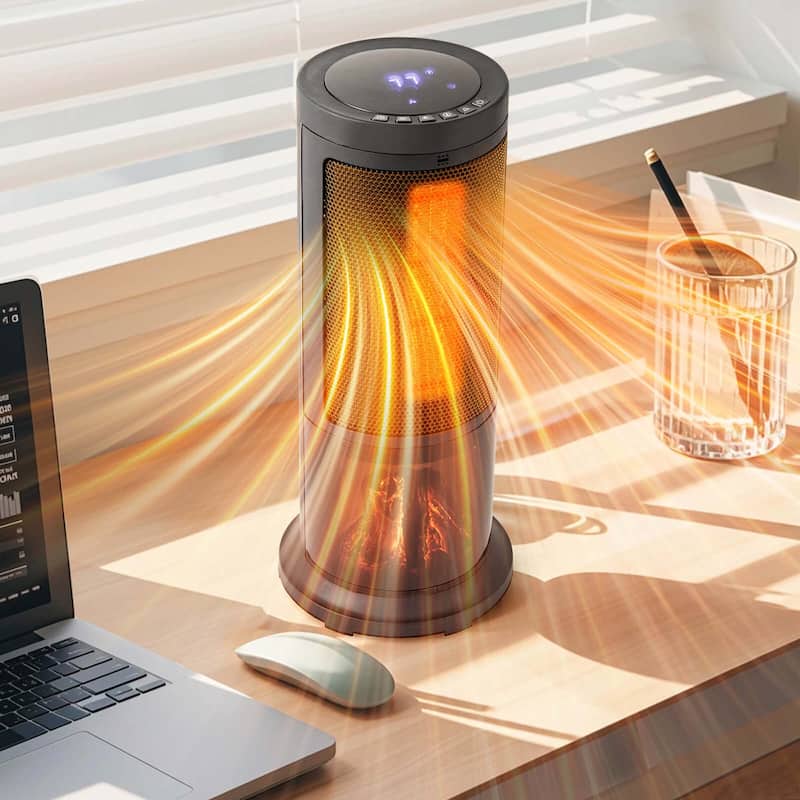 Costway 17-Inch Tower Space Heater for Indoor Use 1500W PTC Fireplace - See Details