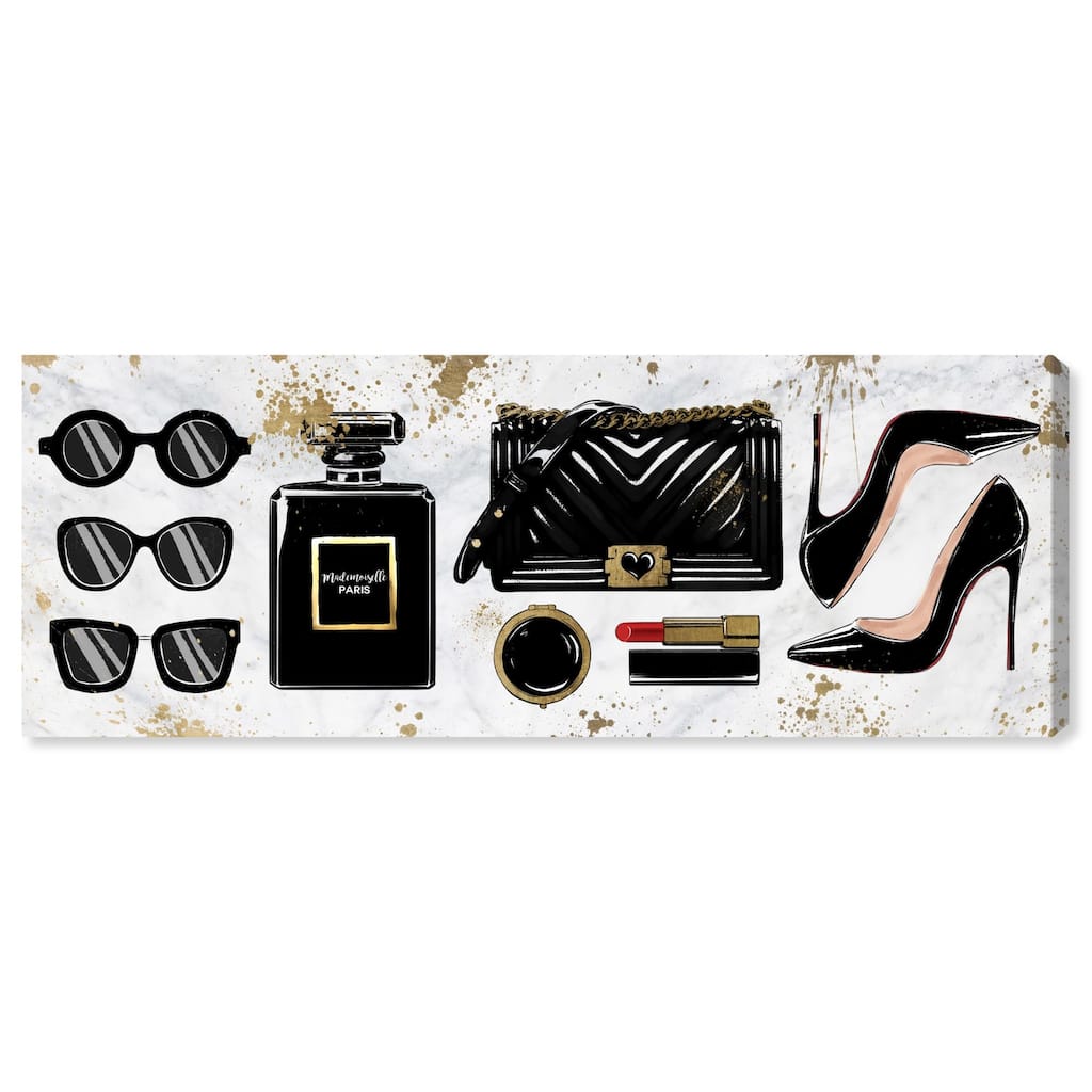 Wall of Accessories Panoramic Canvas by Art Remedy, Gallery Wrapped
