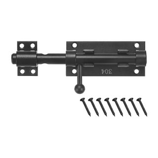 Slide Spring Gate Latch Slide Latch Lock Stainless Steel Gate Latch with Screws - Bed Bath ...