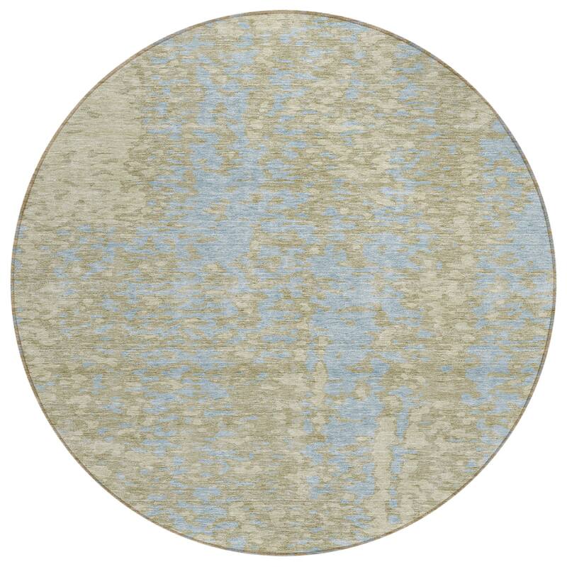 HomeRoots Abstract Transitional Rectangle Outdoor Rug