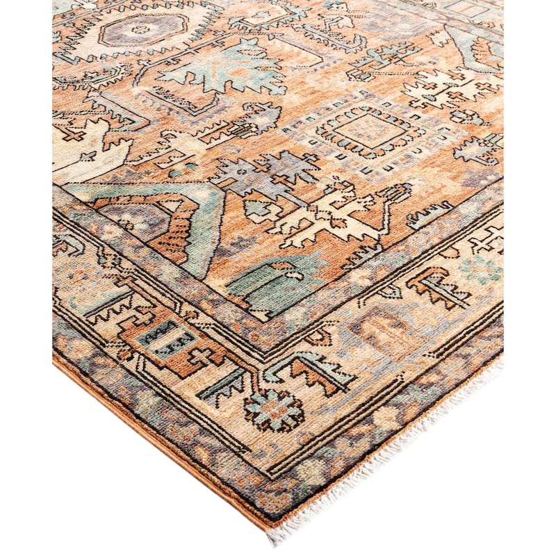 Serapi One-of-a-Kind Hand-Knotted Area Rug - Orange - 4' 2" x 5' 10"