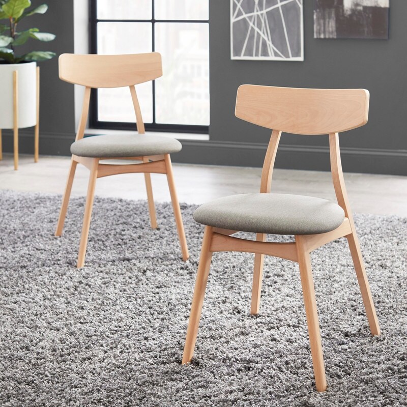 Beech wood dining chairs discount