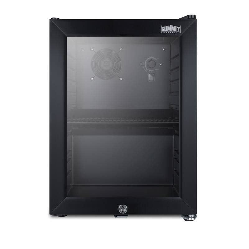 Summit 14 Inch Wide 0.85 Cu. Ft. Free Standing Beverage Center with - Glass / Black