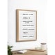 preview thumbnail 3 of 6, Kate and Laurel Blake Weekly Menu Framed Printed Glass by The Creative Bunch Studio - 18x24