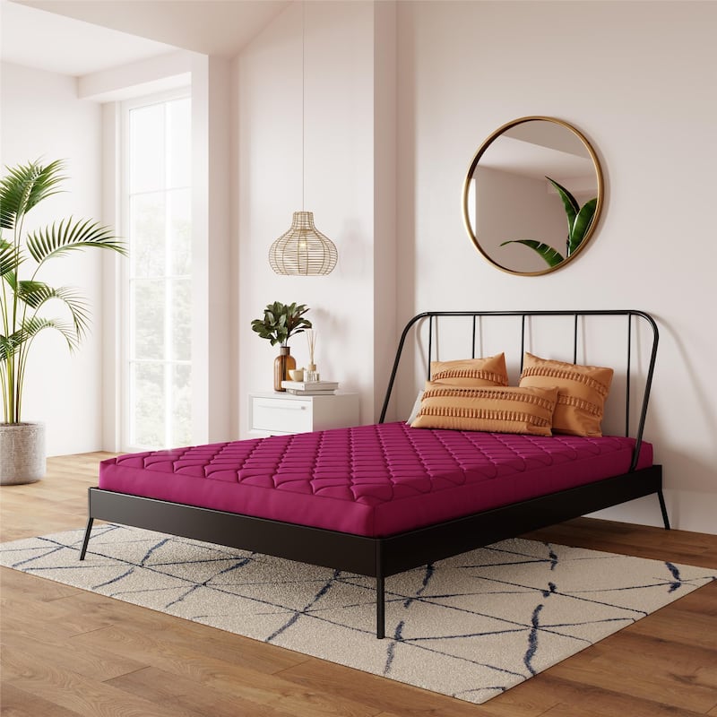 DHP Dana 6 Inch Quilted Mattress with Removable Cover and Thermobonded Polyester Fill