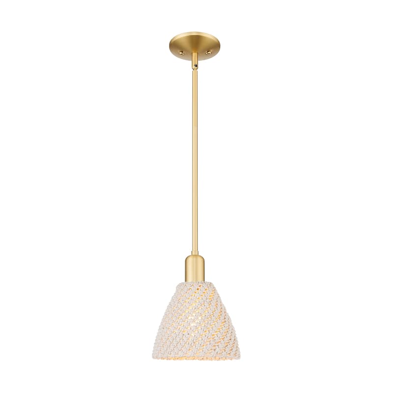 Innovations Lighting Downtown Urban - Natural Ballston Dome - 1 Light 8" Stem Hung Mini Pendant