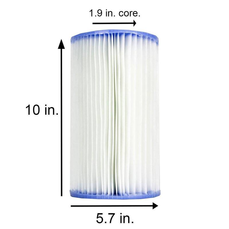 Intex Swimming Pool Easy Set Type B Replacement Filter Pump Cartridge (10 Pack) - 1