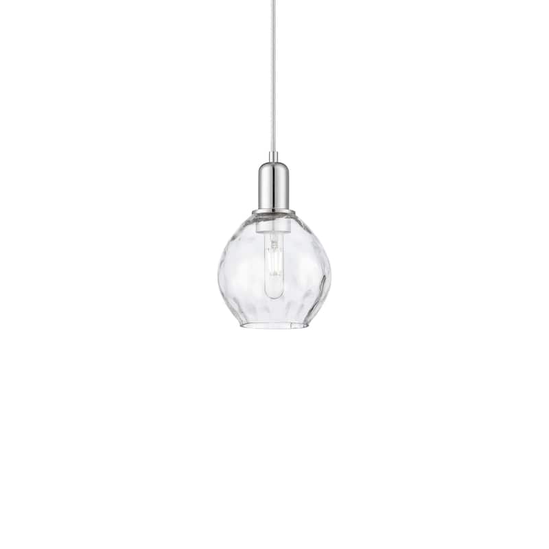 Innovations Lighting 716-1P-10-6 Waverly Pendant Waverly 6" Wide Mini - Polished Chrome / Clear