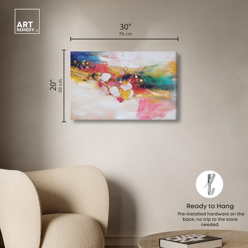 Vibrant Dabs II Canvas by Art Remedy, Gallery Wrapped