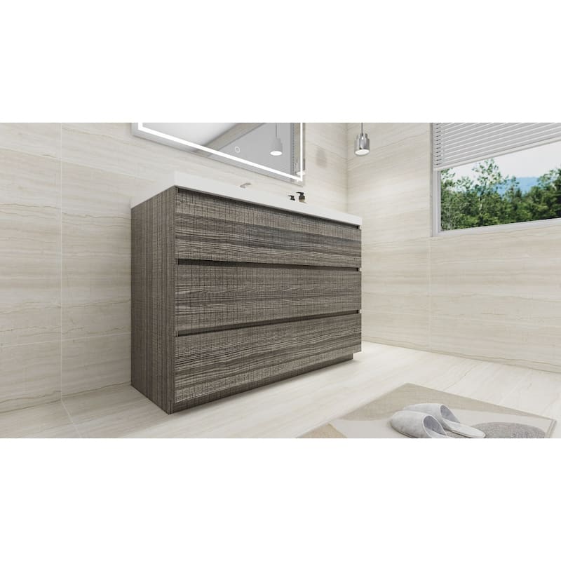 Aron 48'' Freestanding Vanity with Reinforced Acrylic Sink
