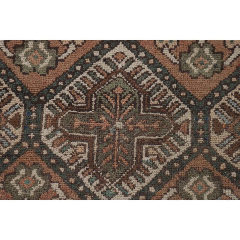 Garden Design Bakhtiari Persian Vintage Rug Hand-Knotted Wool Carpet - 6'10"x 9'10"