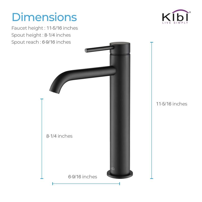 Luxury Solid Brass Single Hole Bathroom Vessel Sink Faucet
