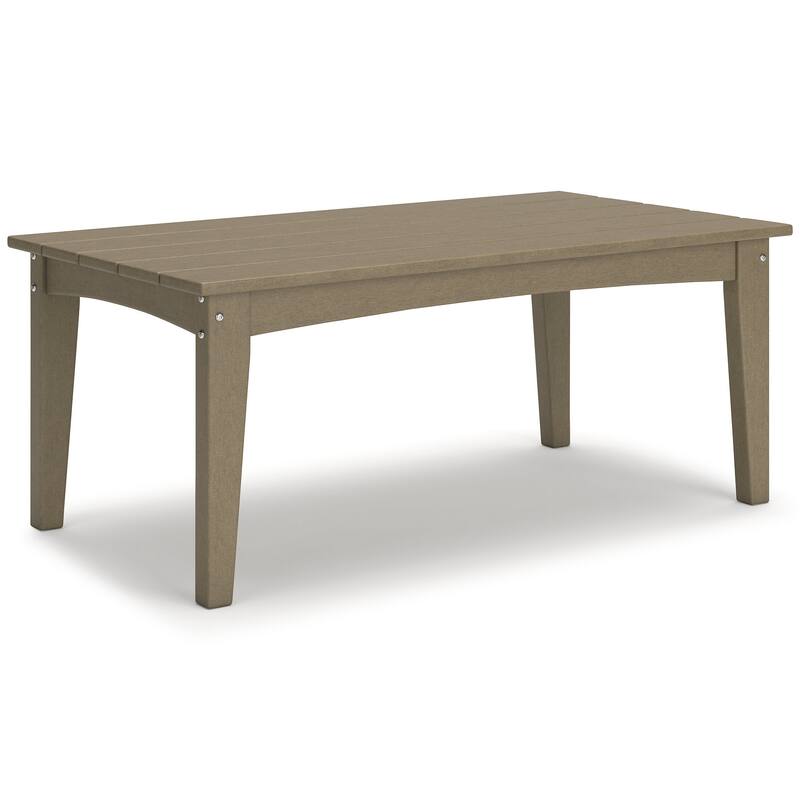 Signature Design by Ashley Hyland wave Outdoor Coffee Table - 44.13" W x 24" D x 18.13" H