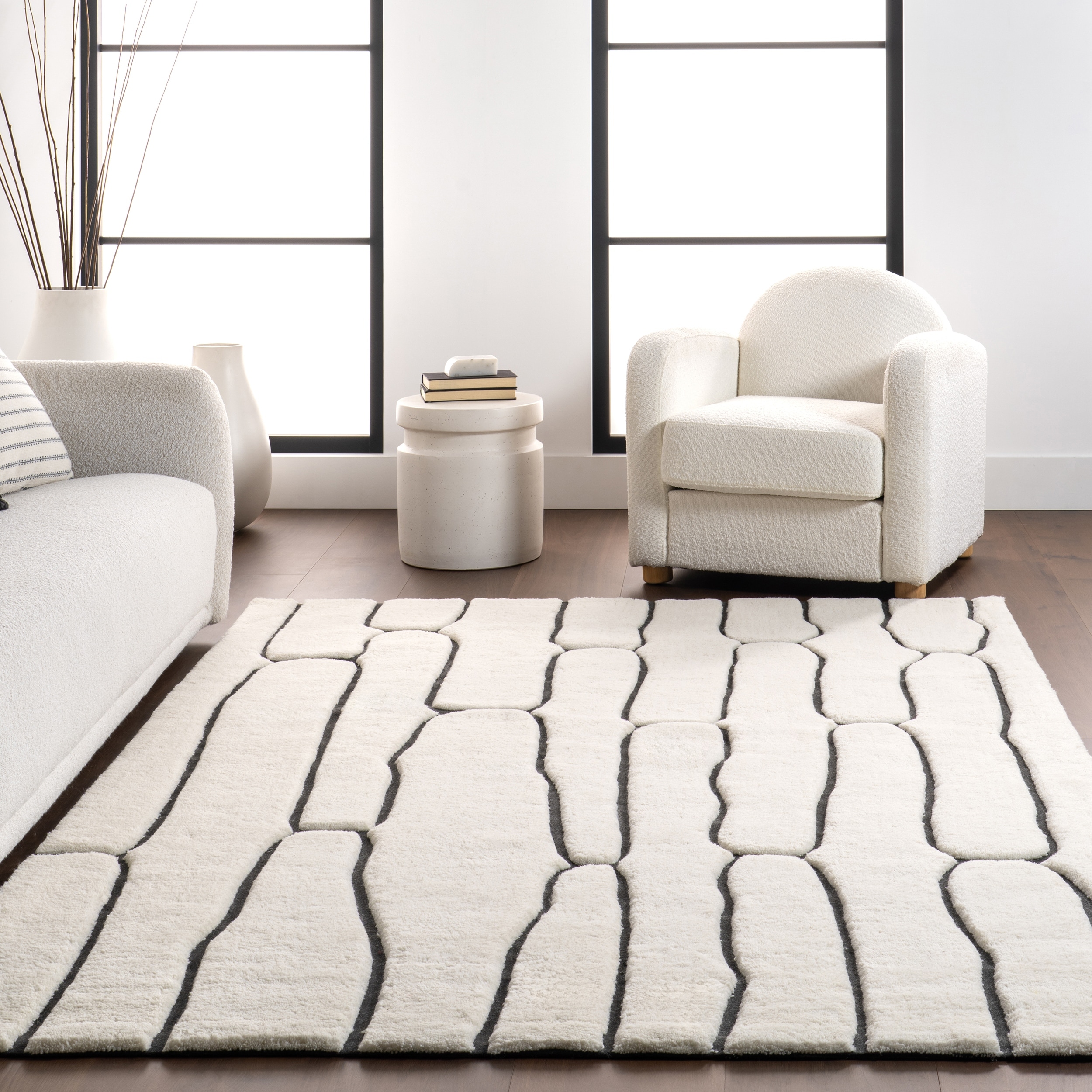 Nazco Abstract New Zealand Wool Area Rug - On Sale - Overstock