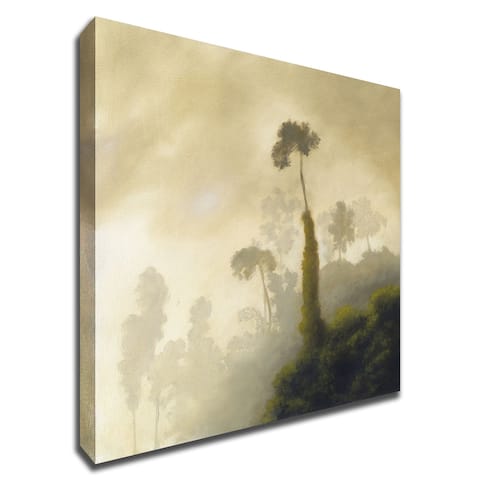 Fog by Rick Monzon With Hand Painted Brushstrokes, Print on Canvas