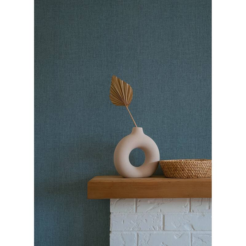 A-Street Prints Cromie Navy Texture Wallpaper