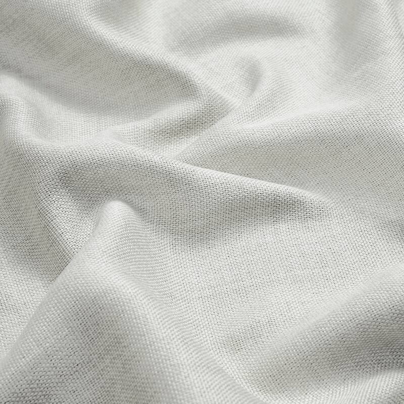 Exclusive Fabrics French Pleated Textured Faux Linen Room Darkening Curtains for Bedroom & Living Room Curtains Single Panel