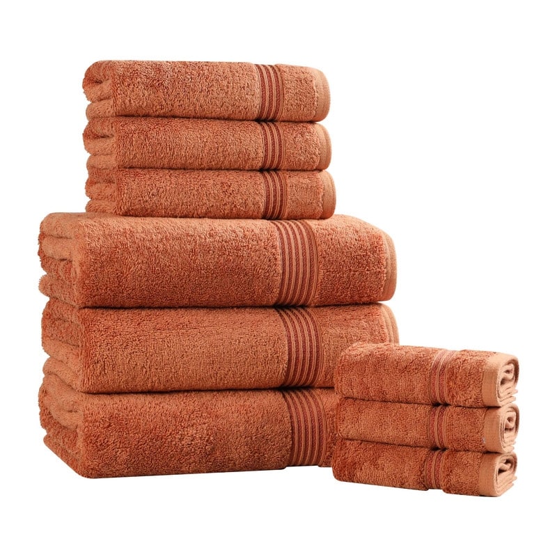 Superior Heritage Egyptian Cotton Absorbent 9-Piece Towel Set