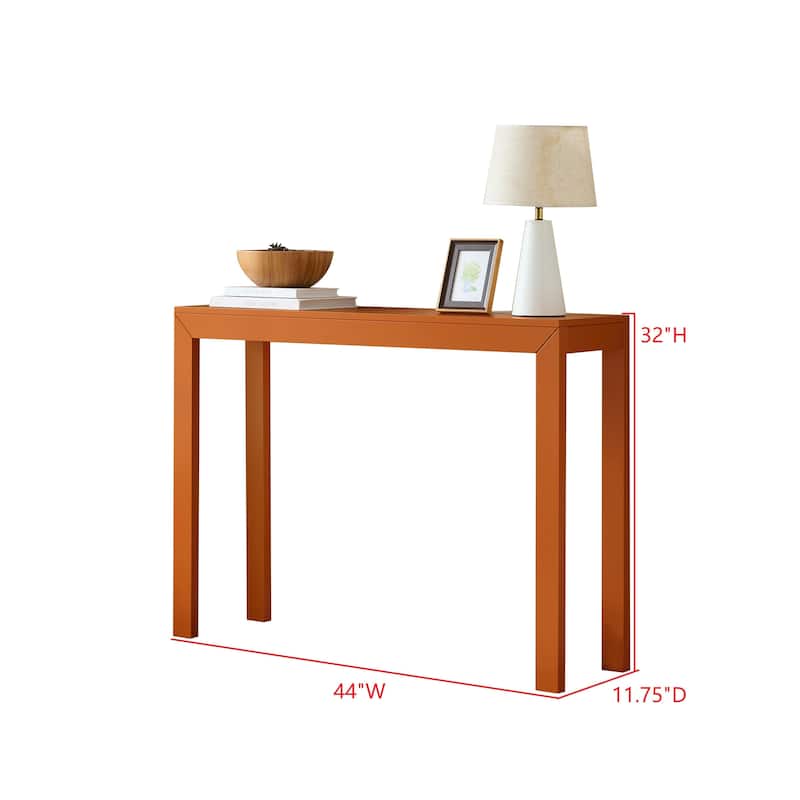 Russell Collection Modern Wood Rectangle Console Table