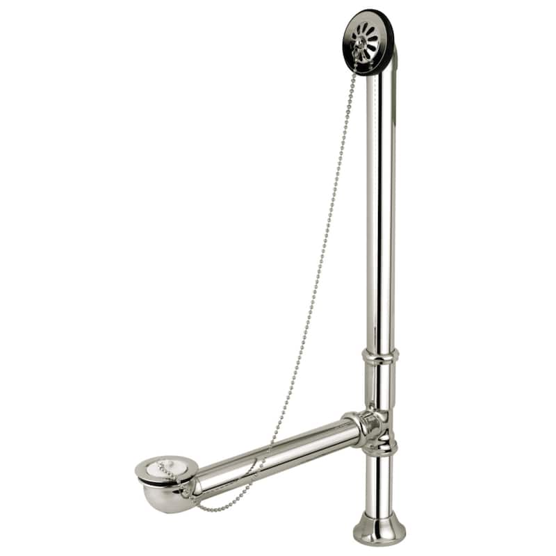 Kingston Brass Vintage Clawfoot Bathtub Waste and Overflow Drain - Polished Nickel